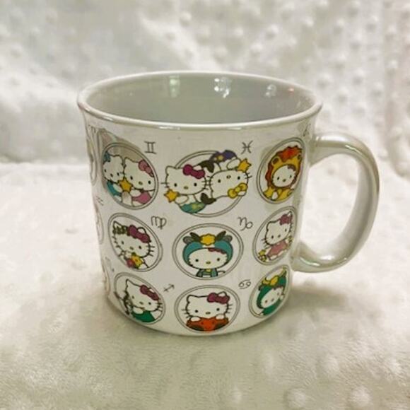 Hello Kitty Iridescent Zodiac Large 20oz Ceramic Coffee Mug-NEW - Picture 2 of 7